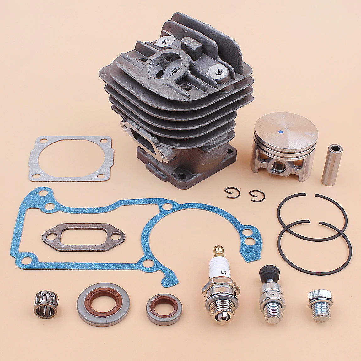 เจาะ 44.7 มม.Nikasil ชุบชุดลูกสูบกระบอกสูบสําหรับ Stihl 026 MS260 MS260C 026PRO motosierra gasolina สวนอุปกรณ์เสริม