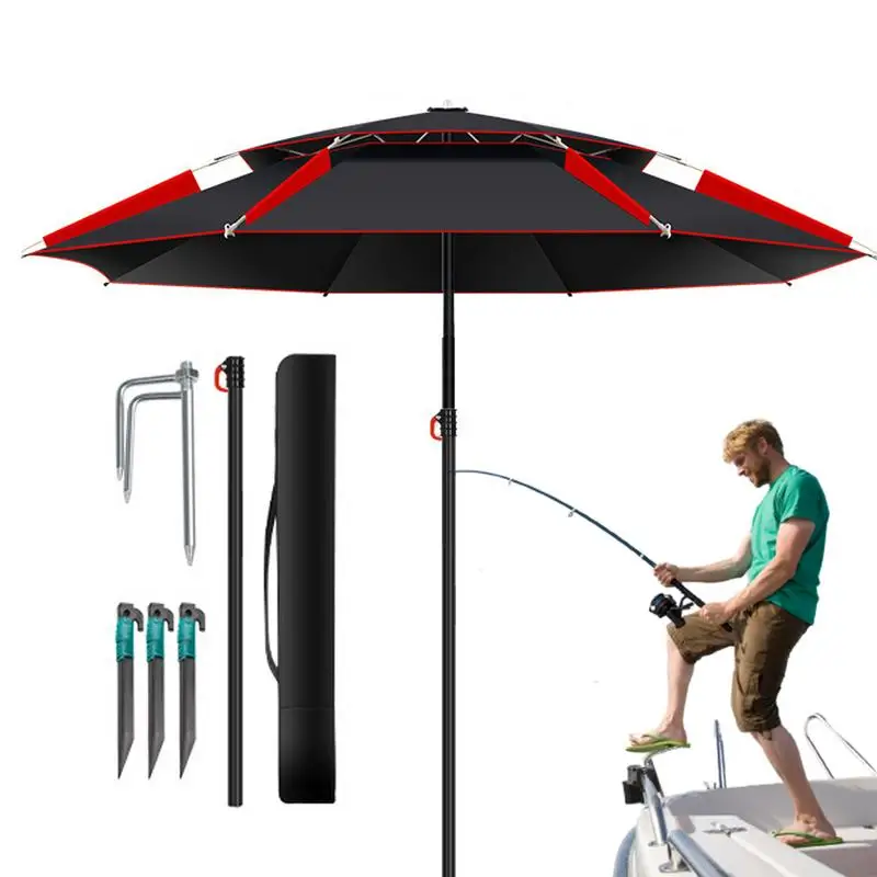 

1.8m Fishing Sun Umbrella with 360-Degree Rotation Thickened Folding Universal sun and snow protection Large Fishing Umbrella