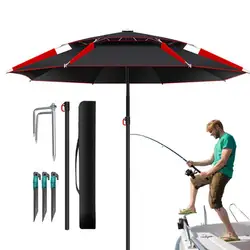 1.8m Fishing Sun Umbrella with 360-Degree Rotation Thickened Folding Universal sun and snow protection Large Fishing Umbrella