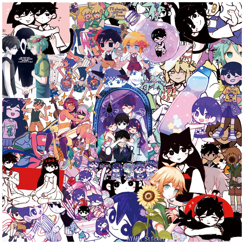 10/30/62pcs Game Omori Graffiti Stickers Cute Sunny Cartoon Waterproof Decal DIY Luggage Scrapbook Journal Funny Sticker Sticker