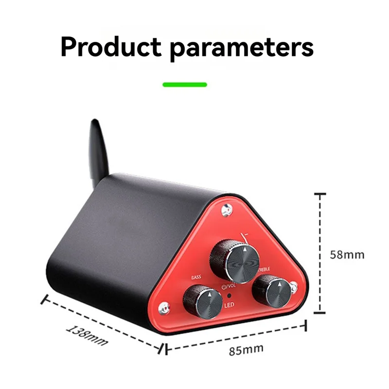 2CH Hifi Stereo Amplifier Hifi Receiver Compact Design High-Fidelity Sound Ideal For Home Audio Systems