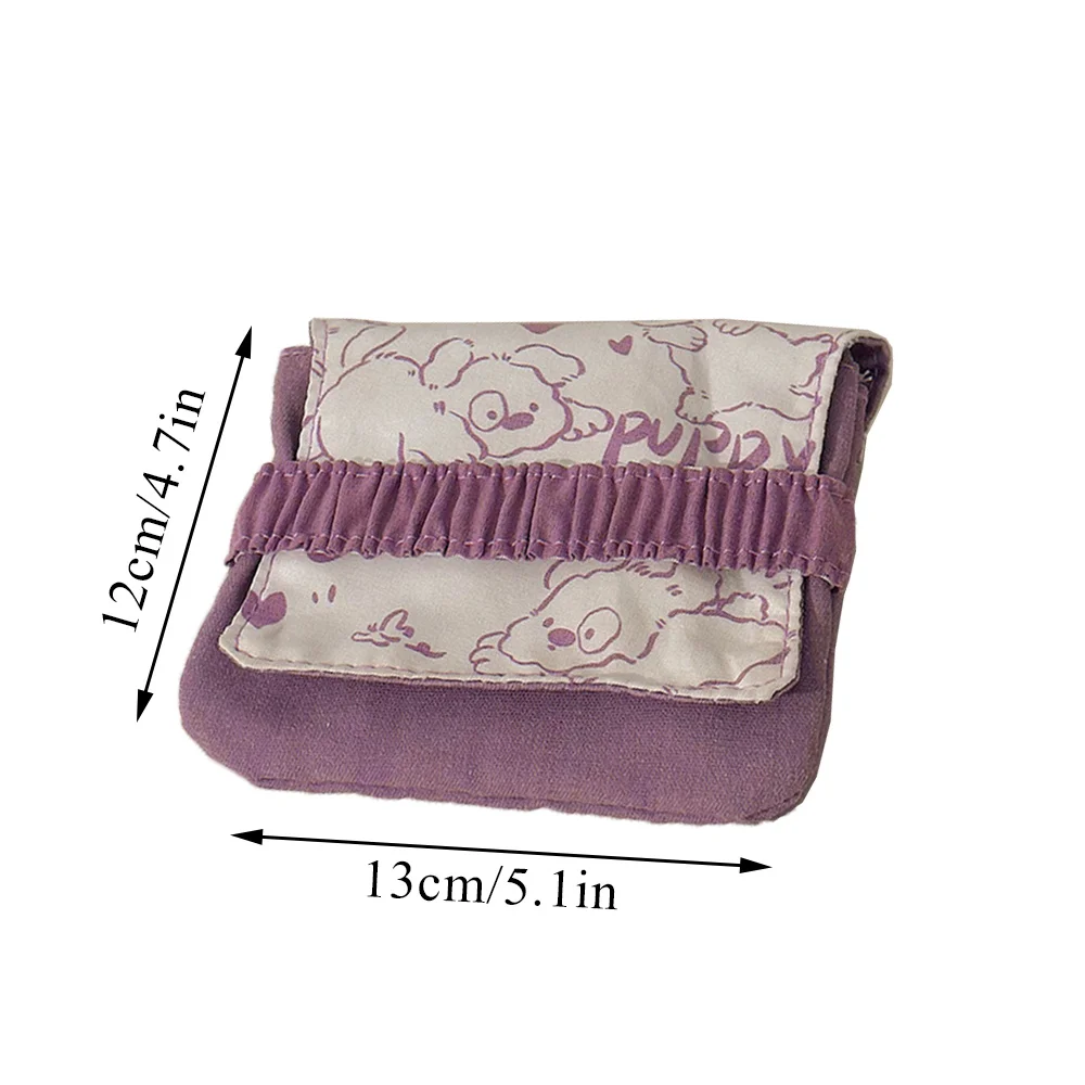 Women Girl Flower Pattern Sanitary Pad Organizer Purse Napkin Towel Storage Bags Cosmetic Pouch Case Lovely Sanitary Napkin Bag