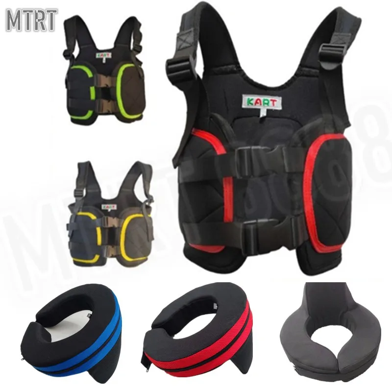 Karting Club Riding Equipment Adult Children Go Kart Rib Guard Neck Guard Racing Armor Chest Guard Rib Protector Pads