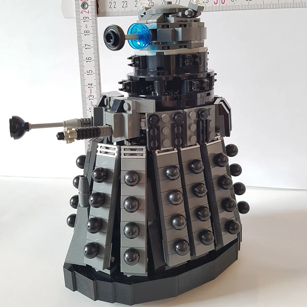 MOC Daleked Monster Kaled Robot Building Block Set Doctor Whoed Movie Character Doctor Telephone Booth Time Machine Bricks Toy