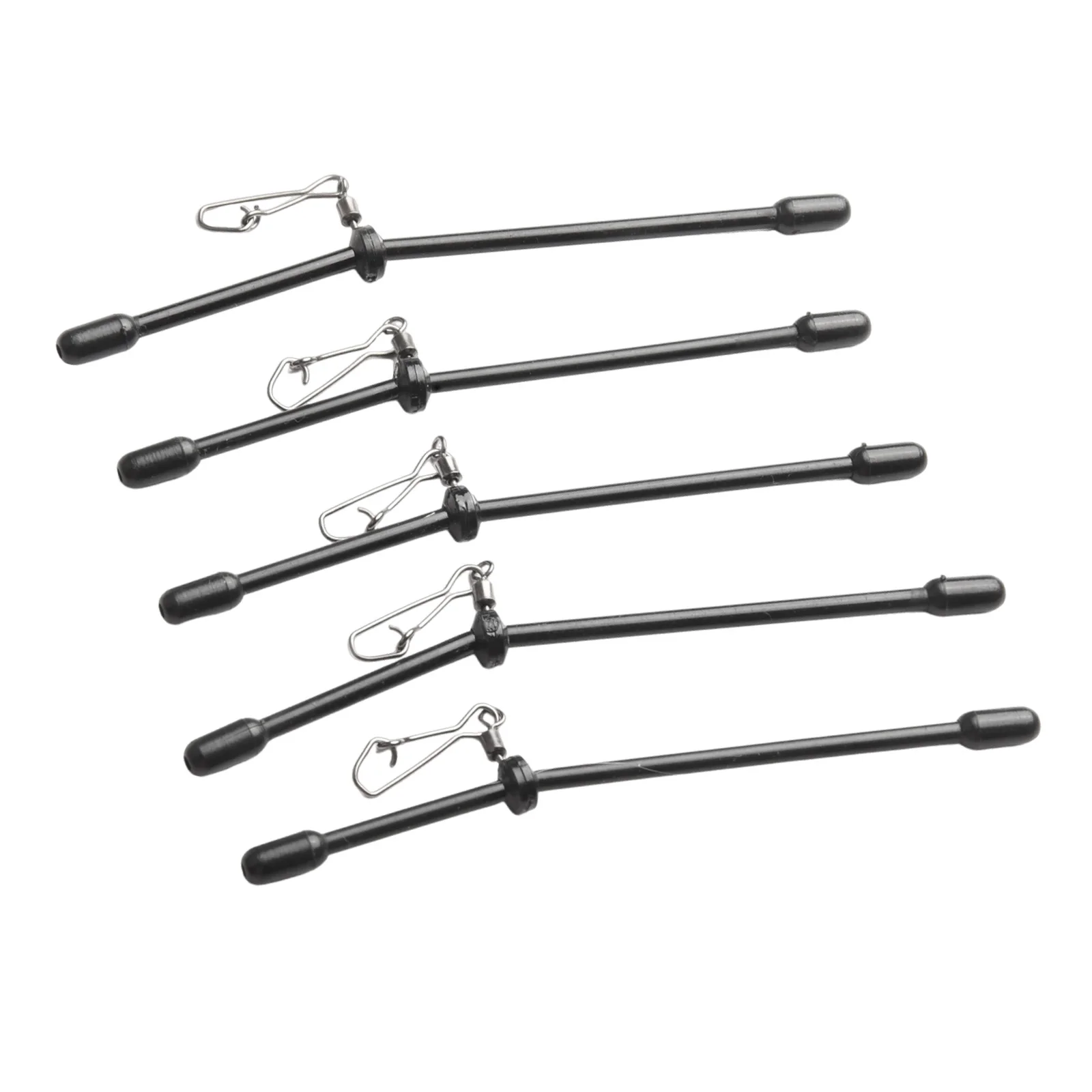 5pcs Anti-Feeder Boom Spacer with Snaps for Soft Lure Fishing and Sea Angling to Maintain Distance Between Hook and Sinker