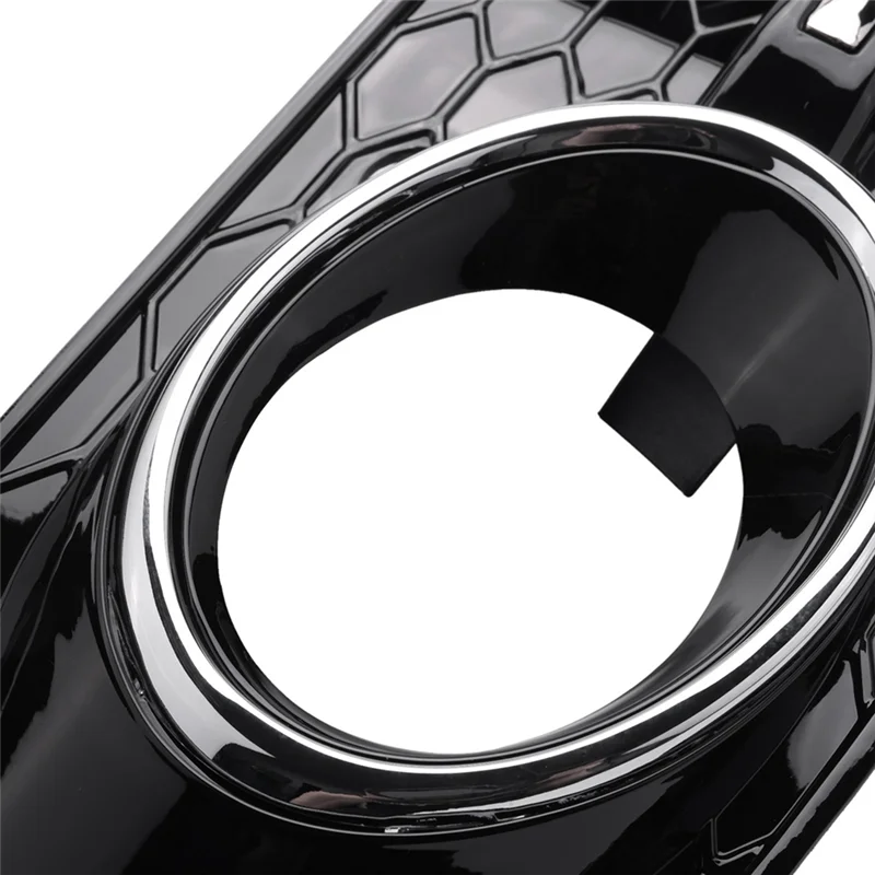 A77I 1 زوج سيارة اليسار واليمين المصد الأمامي الضباب الخفيف مشط شبكات الشواية ل A4 B8 2009-2012 OE: 8K0807682 8K0807681 أجزاء