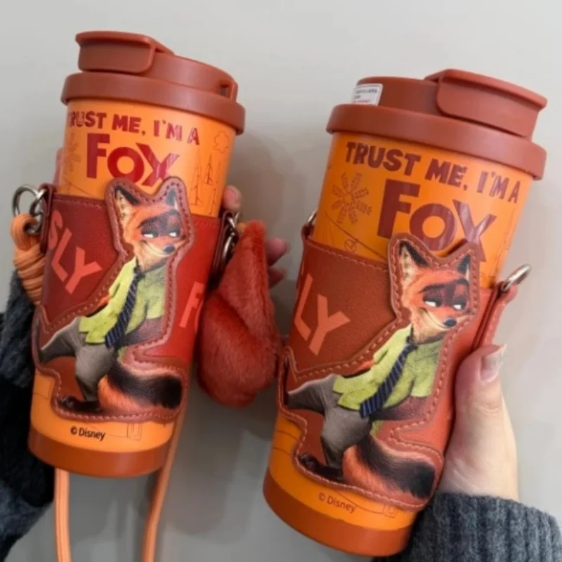 nieuwe echte Nick Wilde grote capaciteit roestvrijstalen beker koffiekopje waterfles reisbeker zootopia periferie vakantiecadeau