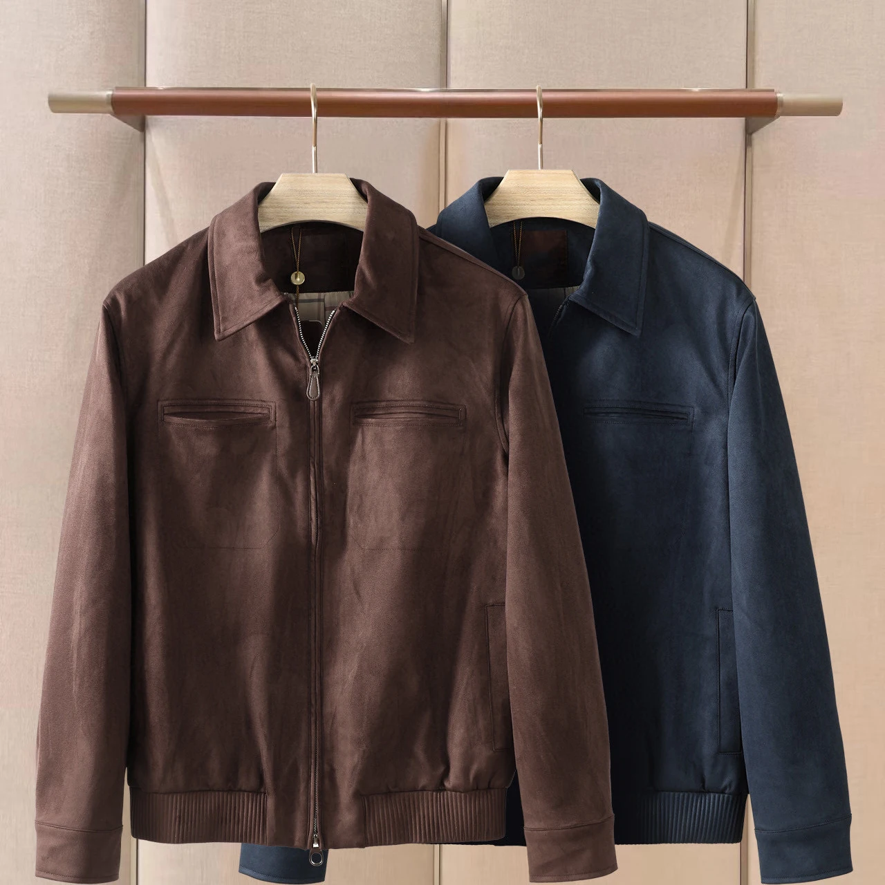 

Italian LP lapel solid color casual jacket