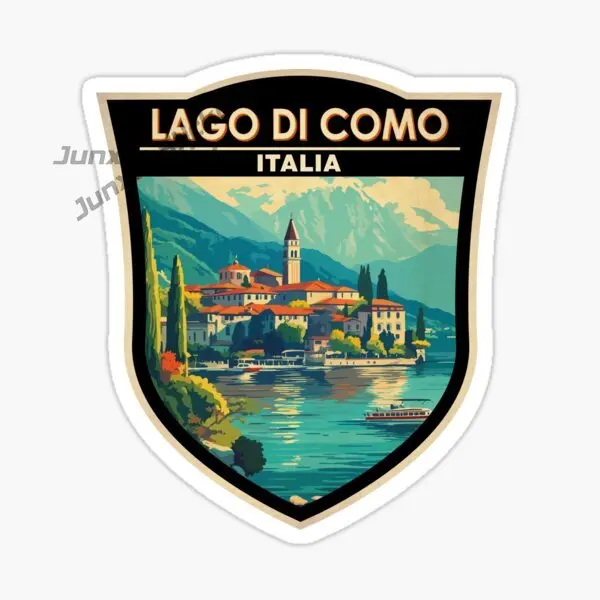 ITALIA LAGO DI GARDA Car Stickers Vinyl Self-Adhesive Decorative Decal Vehicle Window Waterproof Material