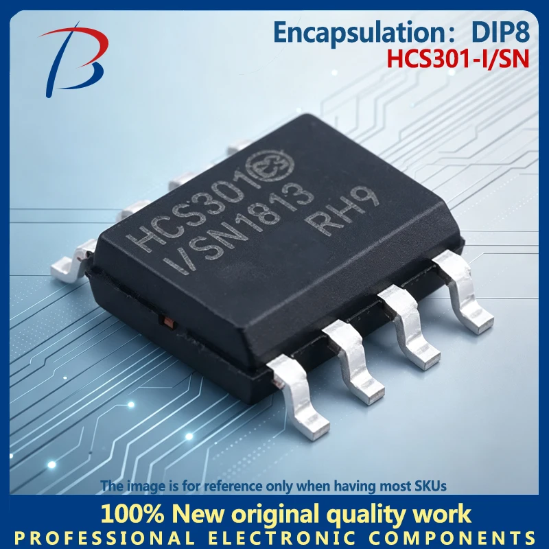 10PCS HCS301-I/SN wireless rolling decoding chip patch SOP8