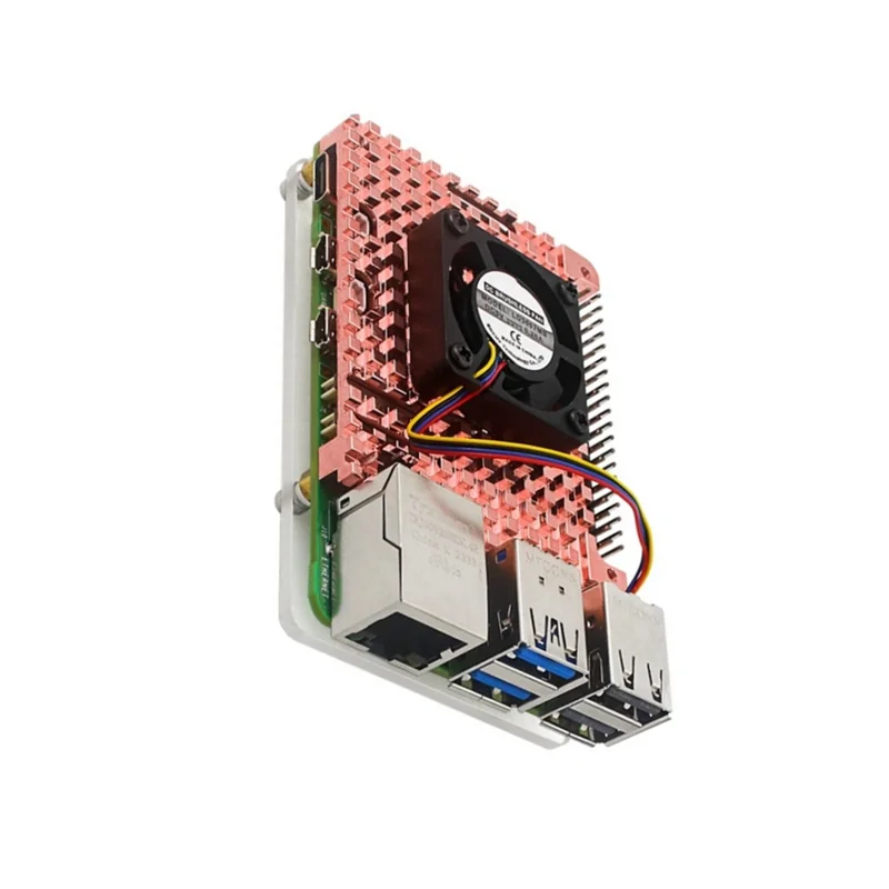 Dapat Diandalkan untuk Raspberry Pi 5 Casing Logam Heatsink Tembaga Penutup Tembaga Cangkang Pendingin Pasif untuk Raspberry Pi 5 5B