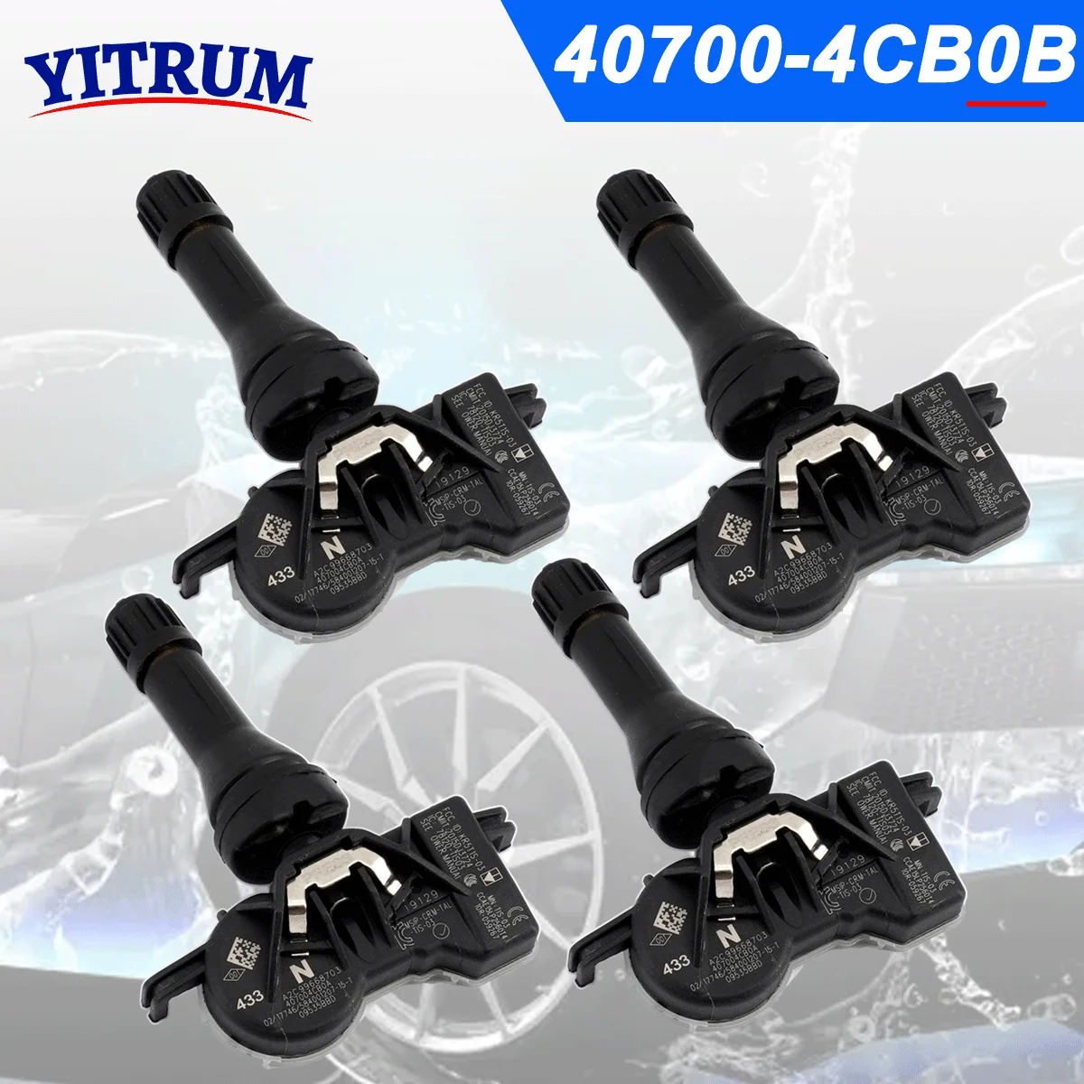 TPMS Tire Sensor For Jaguar F-Type 2013 Dacia Dokker Duster Sandero II Renault Alpine A110 Captur Clio Koleos QM6 40700-4CB0B