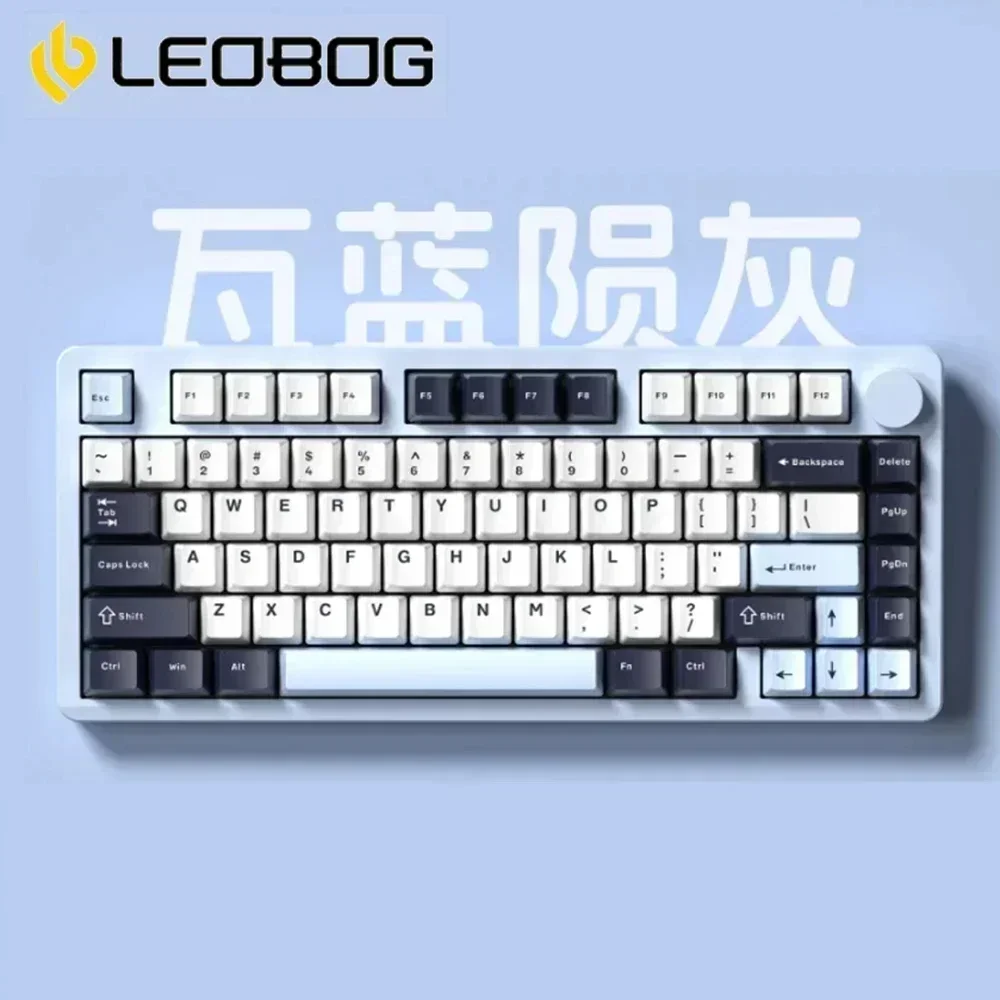 Imagem -03 - Leobot-bluetooth Wireless Hi8 Teclado Mecânico Liga de Alumínio Modo Personalizado Hot-swap Junta Gamer Novo