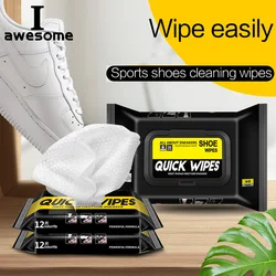 Disposable Shoe Wipes Small White Shoe Artifact Cleaning Tools Care Shoes Useful Fast Scrubbing Quick Clean Wet Wipes Portable