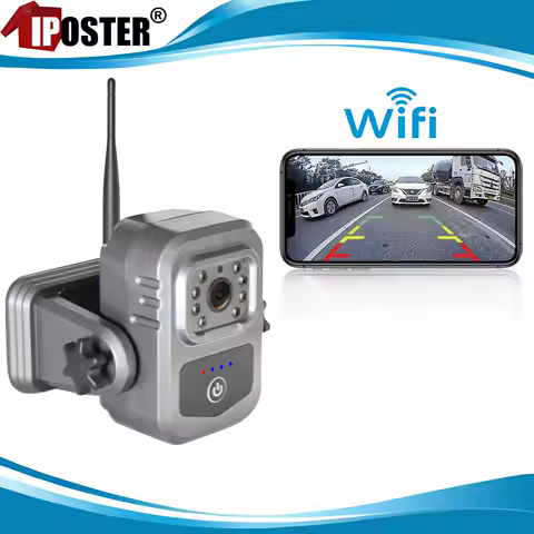 iPoster Hitch Battery Wifi Magnetic Reversing Reversing Camera APP Battery Powered For IOS Android Cellphone / Caravan Car Rv