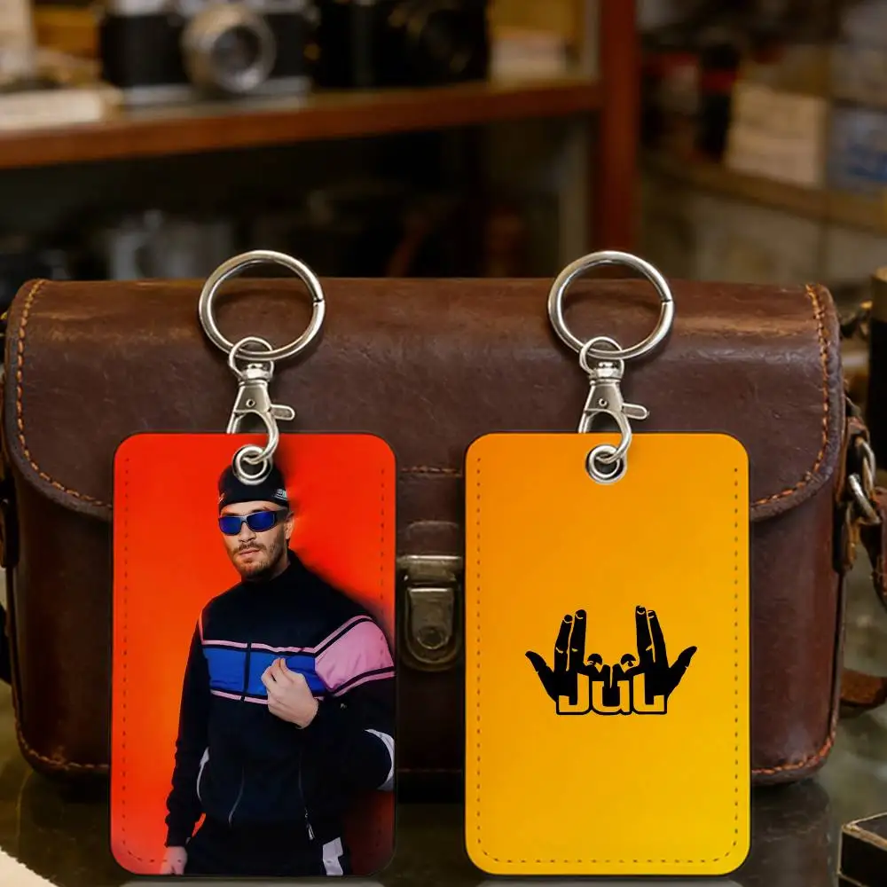 Rapper J-Jul-ES Hip Hop Card Holder Men And Womenn Community Access Card Key Rings Accessories Gift