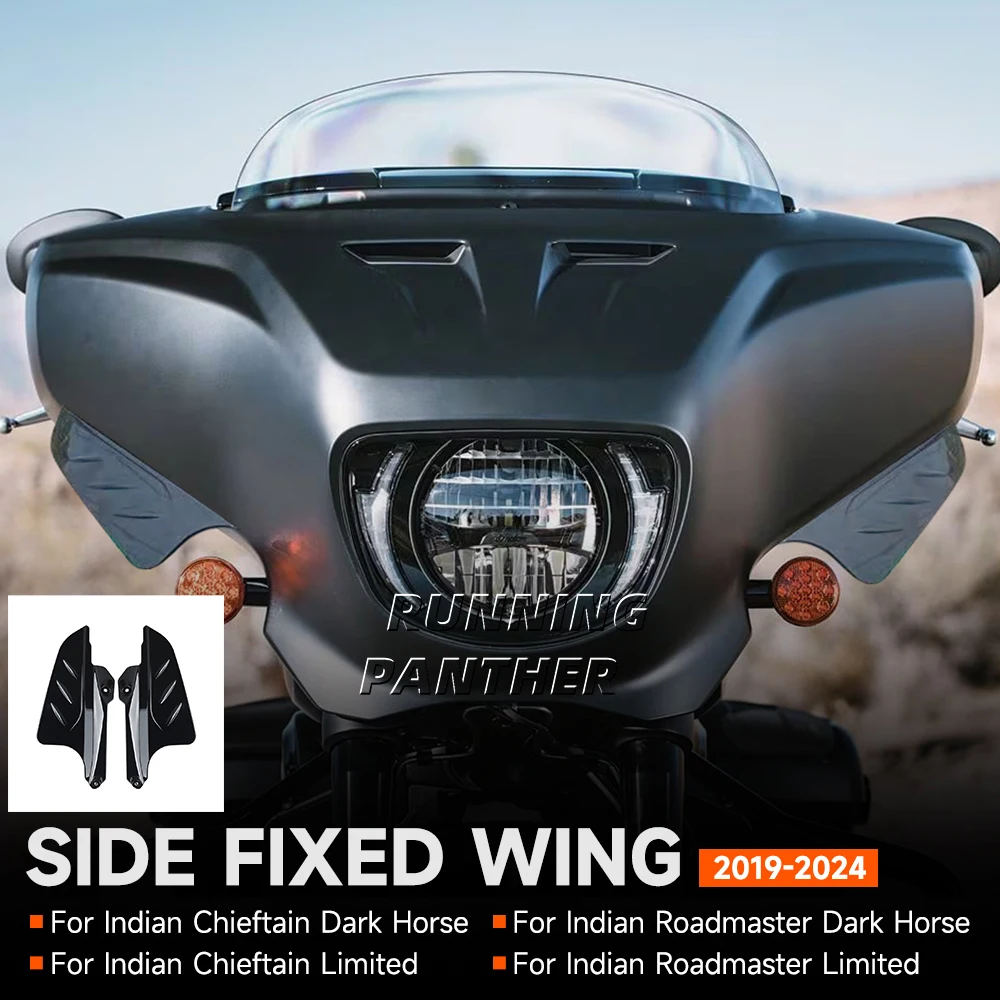 

For Indian Roadmaster Dark Horse/Limited/Chieftain Limited/Dark Horse 19-24 Motorcycle Fairing Side Spoiler Wind Air Deflector