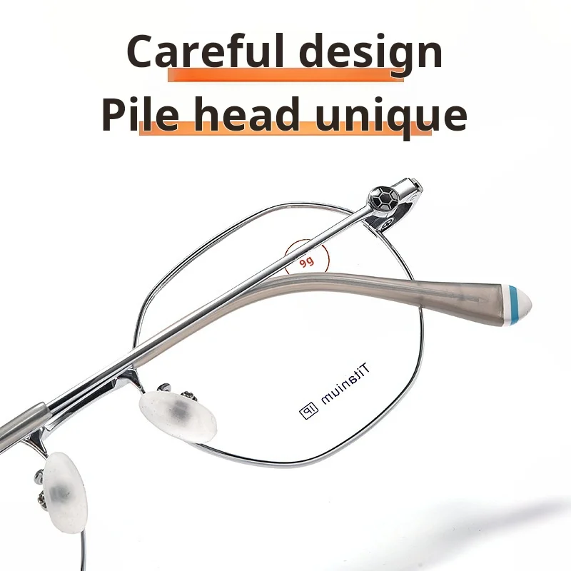 YIMARUILI Ultralight 9g Titanium Alloy Teenager Boy and Girl Student Glasses Retro Optical Prescription Eyeglasses Frame T1018F - Image 4