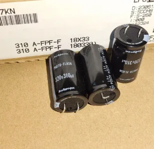 5pcs imported Japanese 320V 310UF PHOTO-FLASH flash capacitor 18*33mm