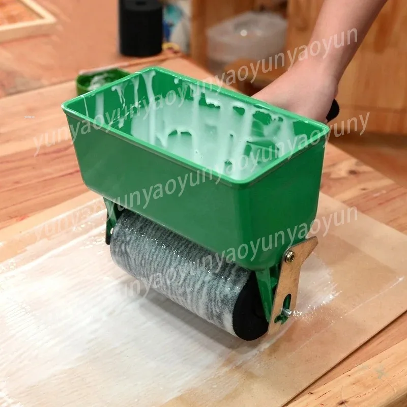 Manual gluing machine Roller type gluer Small manual gluing brush machine Epithelial gluer