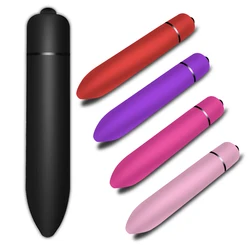 Vibrador Mini Bala para mujer, consolador estimulador de clítoris y Vagina, punto G, 10 velocidades, Juguetes sexuales femeninos para masturbación de Adultos 18