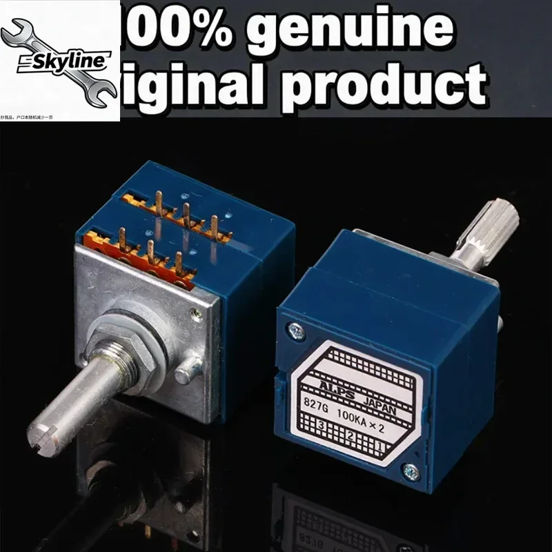 1pcs 100% Original ALPS RK27 Dual Volume Potentiometer 5KA 10KA 20KA 50KA 100KA 250KA 500KA