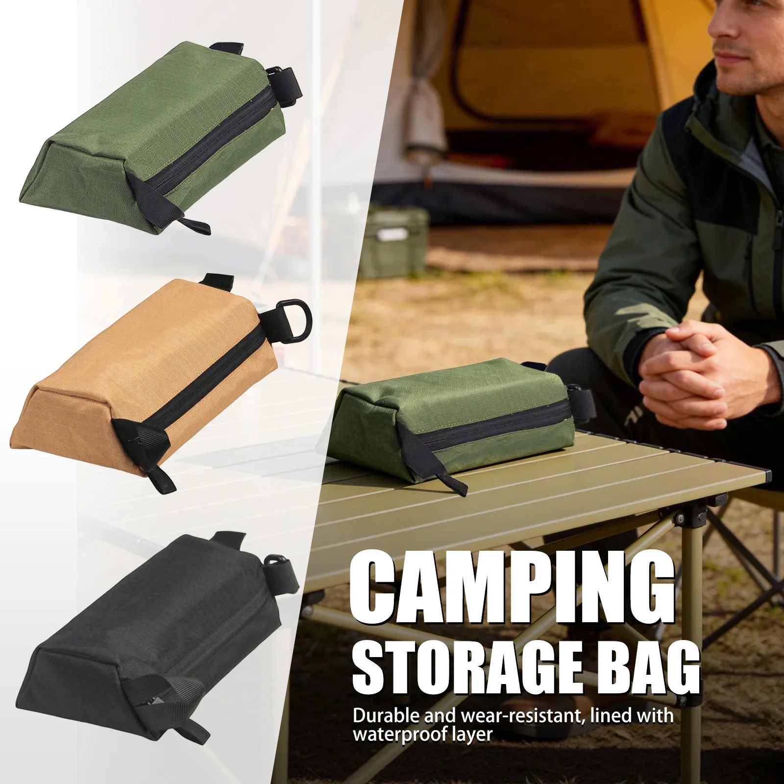 2026 Outdoor-Camping-Aufbewahrungstasche Leicht zu Tragen Tragbare Tasche mit Ausreichender Kapazität für Wandern und Reisen Praktische Aufbewahrung