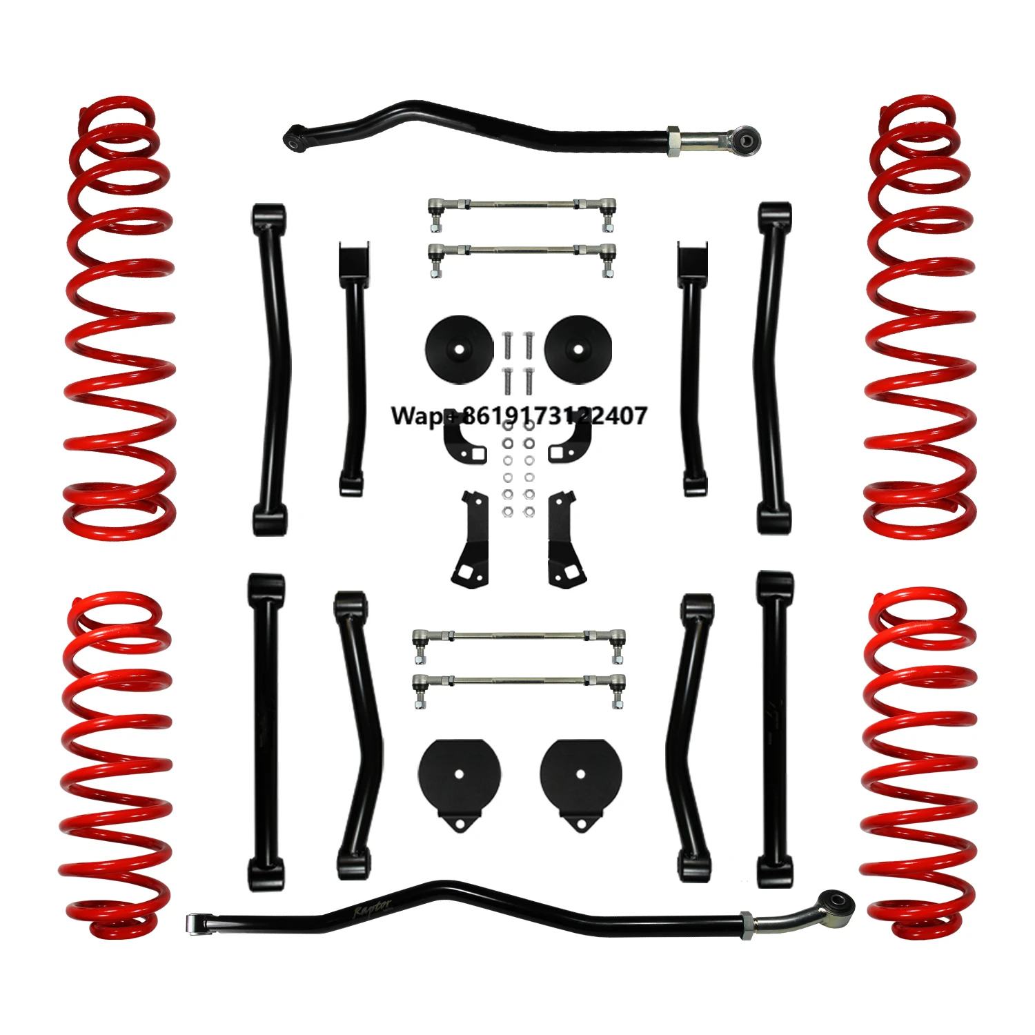 

4x4 Offroad 2.5" Lift Coil Spring Suspension Kit for 2007-2018 Wrangler JK Control Short Arm Front Rear Track Bar Sway Link