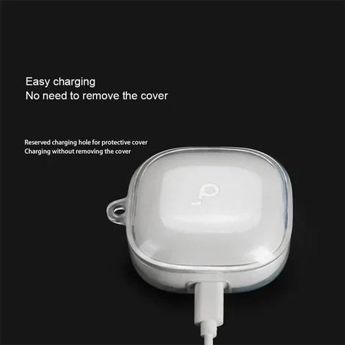 Imagen 2 del producto Funda transparente para Anker Soundcore Liberty 5, funda de silicona líquida inalámbrica para Anker Soundcore Liberty 5, funda protectora