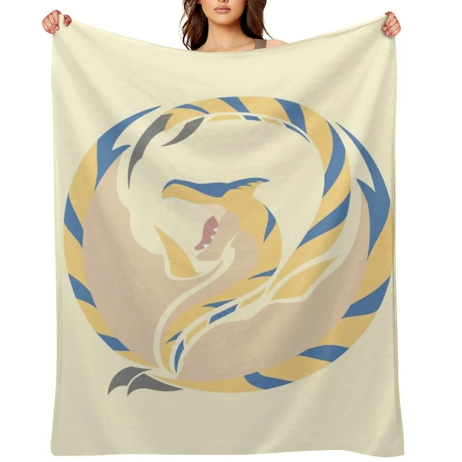 

The Roaring Wyvern - Tigrex Throw Blanket Camping For Sofa Thin Sleeping Bag Loose Blankets