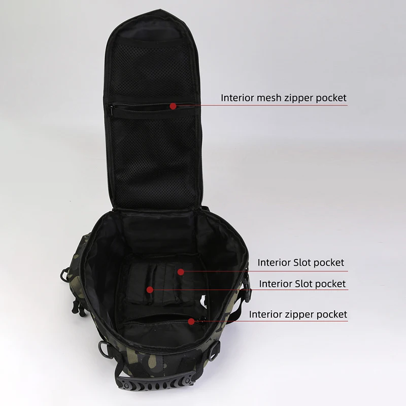 Fishing Chest Bag Men\'s Mutifunction Travel Handbag Large Capacity Camera Storage Bags Outdoor Casual Camping Shoulder Backpack