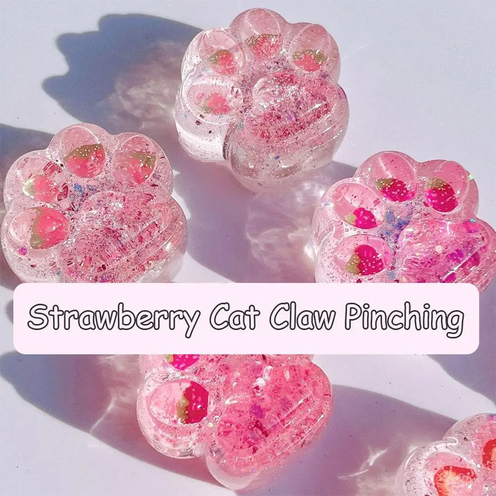 

Kawaii Paw Sticky Squeeze Toy Soft Realistic Jelly Gifts Toys Claw Kids Stress Relief 's Unique Adults Glitter Z2y7