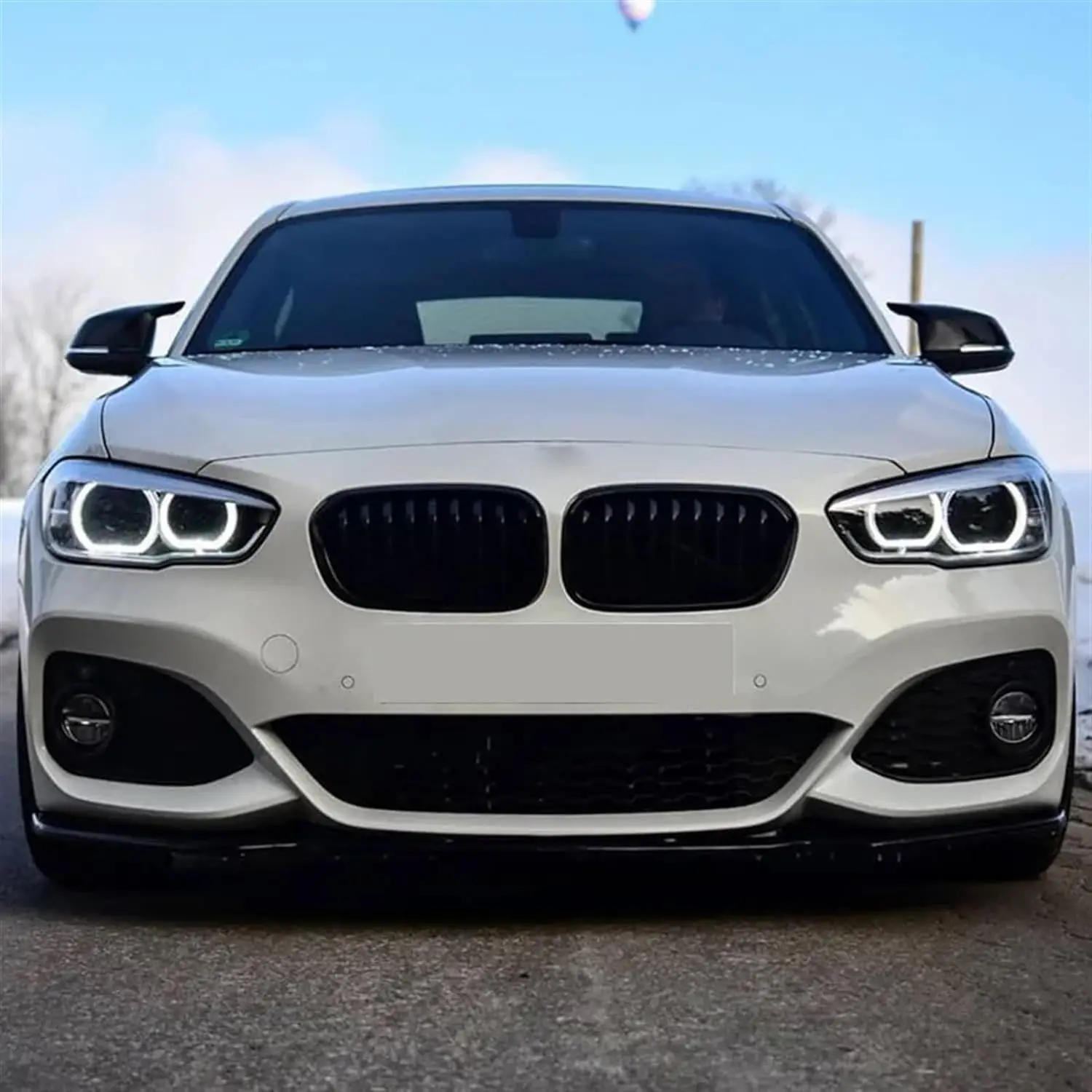 Car Front Bumper Splitter Lip Diffuser Body Kit Spoiler For BMW 1-Series F20 F21 118i 120i M135i M140i M Performance 2015~2019