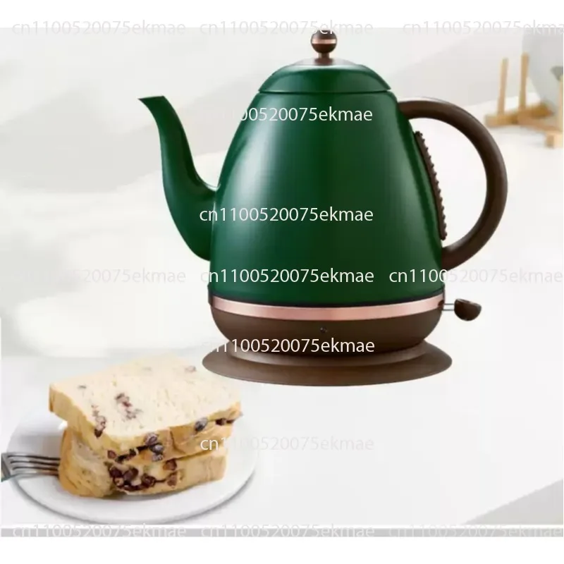 Long-spouted Electric Kettle with Base for Making Tea, Brewing Coffee and Boiling Water