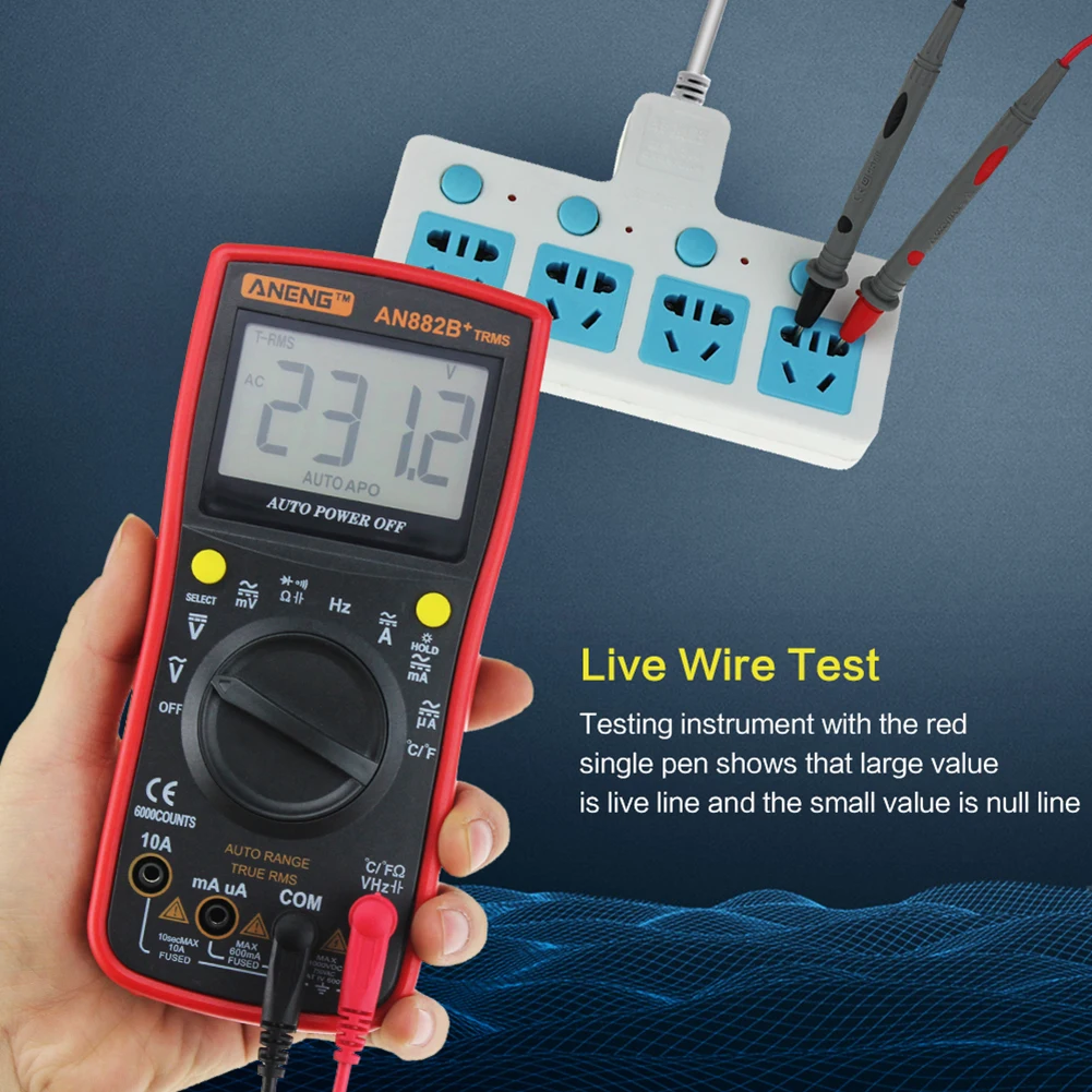 Universal Digital Multimeter Lead Probe Wire test Cord Practical Multi 1000V 20A Ammeter Meter test Pen+ Lightweight Clips