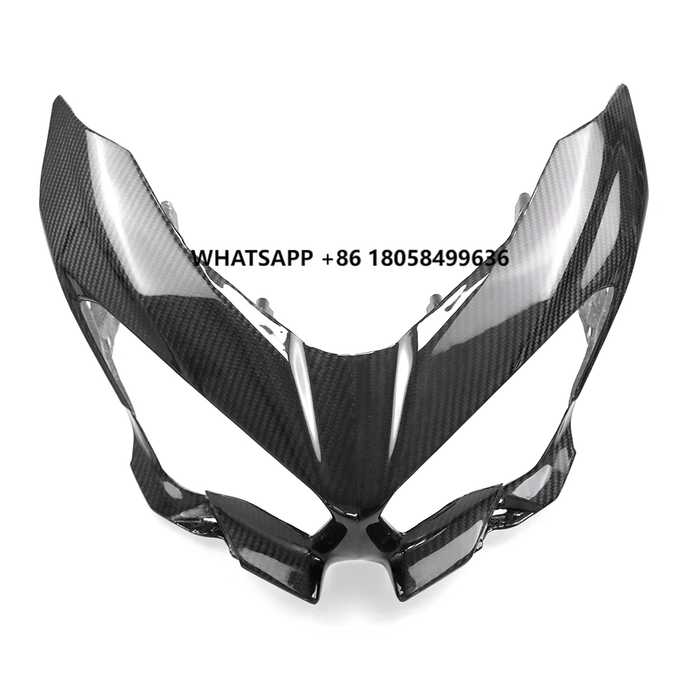 

For Kawasaki Ninja 400 2018 2019 Carbon Fiber Parts Head Light Front Fairing Cover Headlight Shade Motorcycle Accessories