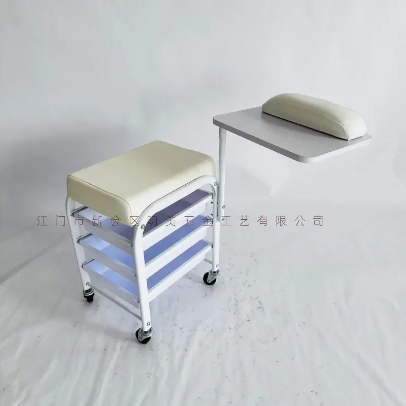 Beauty salon Nail salon Technician stool Storage tool cart Multi-layer storage with wheels Multifunctional trolley with small ta