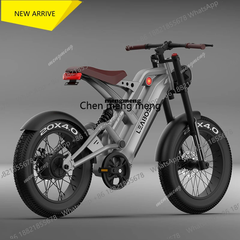 

Cool Mechanical Style Aluminum Alloy Electric Bike Electric Bicycle 48v 1000w 20ah 20'' Fat Tire Mountain Bike Road Bike