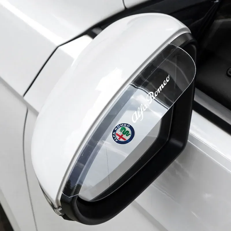 Hub Caps Car Rearview Mirror Rain Eyebrow Visor Snow Sun Visor Rain Cover For Alfa Romeo Giulietta 159 Mito Giulia Stelvio 147 A