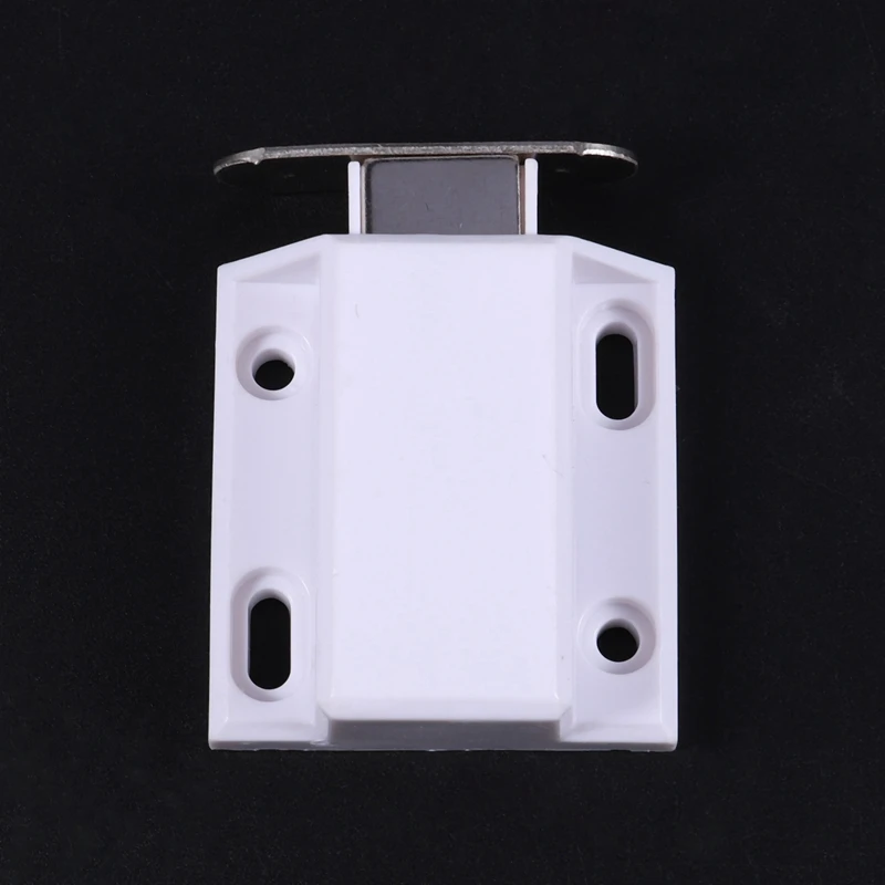 4X White Push To Open Magnetic Door Drawer Cabinet Catch Touch Latch