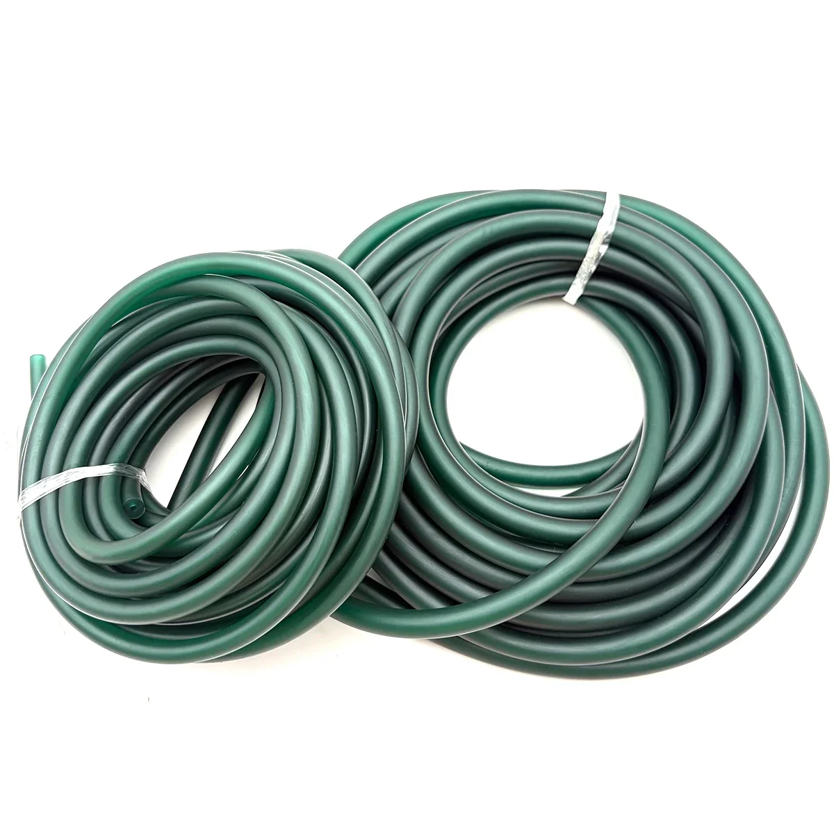 Deep Green Natural Latex Hose ID1.6mm~4mm High Elasticity, Non-toxic, Odorless, Flexible, Wear-resistant and Pressure Resistant.