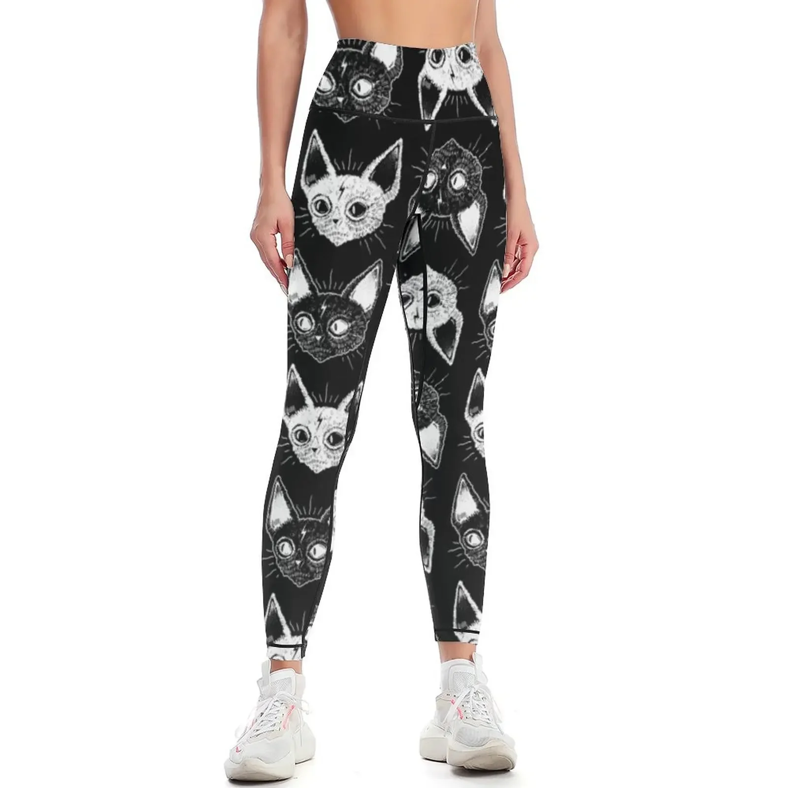 

Kittens Leggings Women sports gym's clothing gym's sportswear high waist Womens Leggings