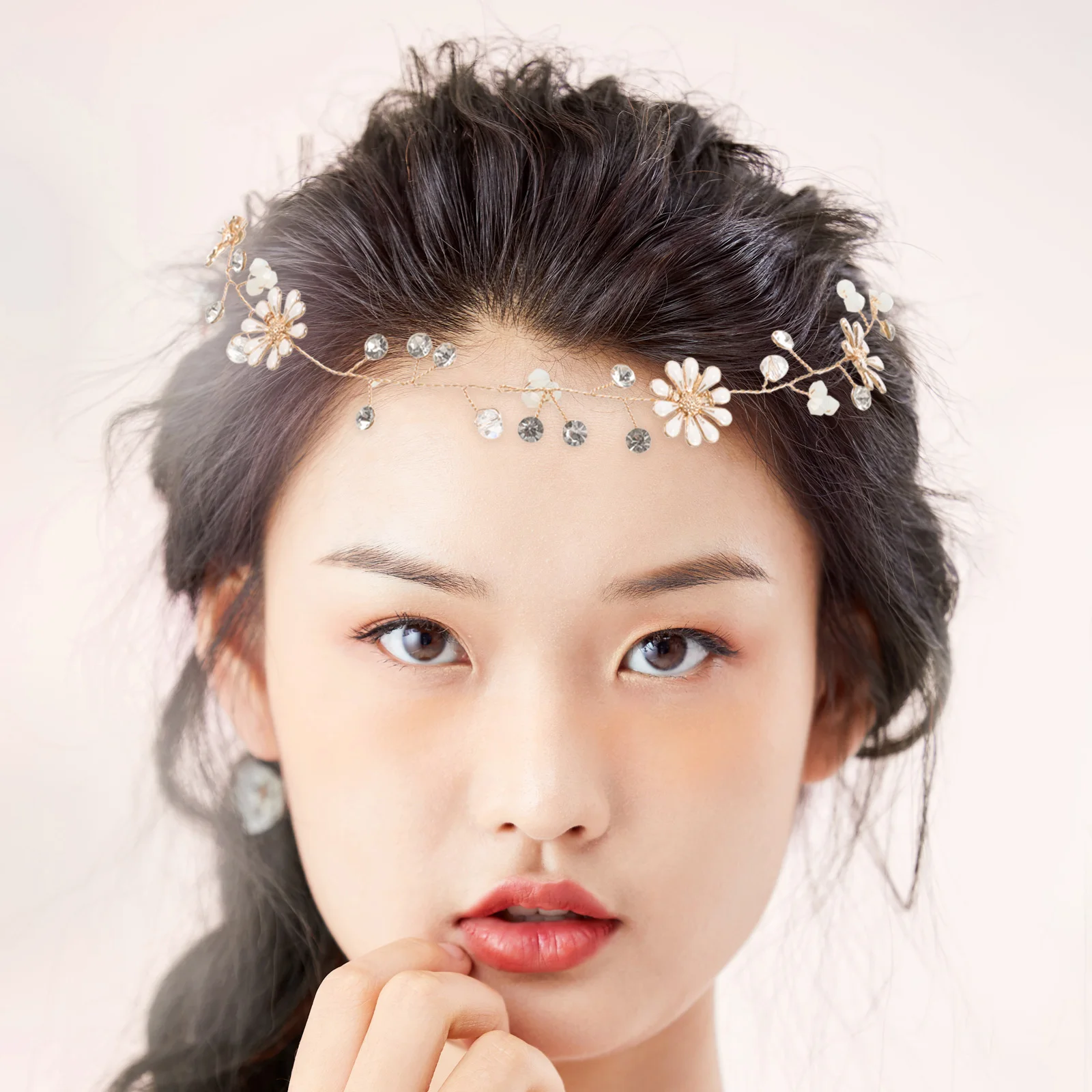 

Little Daisy Hairband Bridal Headwear Floral Headdress Flower Crown Garland Wreath Festivals Hair Band Elegant Charming Stylish
