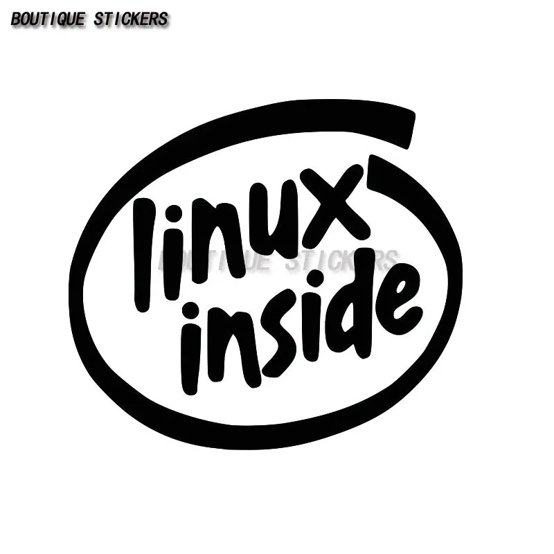 Creative car sticker LINUX INSIDESticker  Waterproof PVC sticker Car, motorcycle, laptop,trunk  sticker