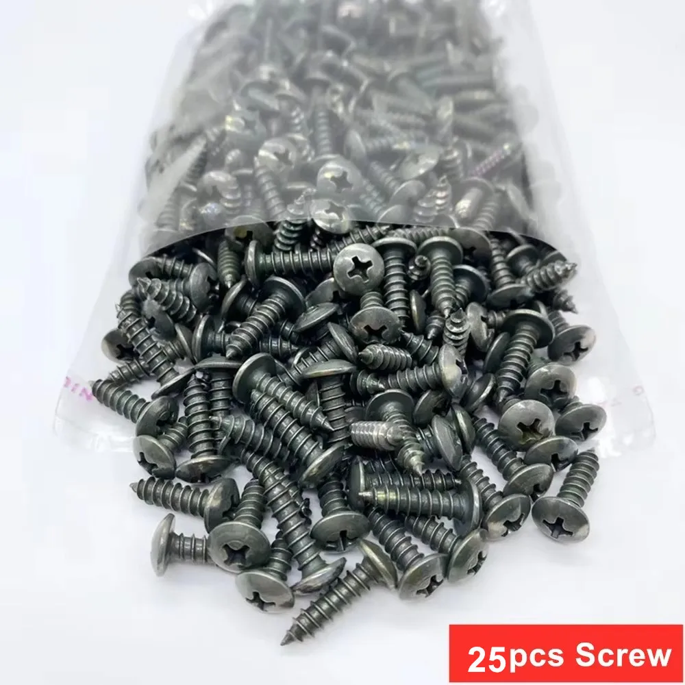100 stks-10 st Gemengde Auto Metalen Schroef Tikken Fastener Clip U-Type Clip met Schroef Anti-roest Bescherming Clip Schroef Gesp Ijzeren Plaat