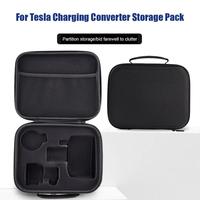 For Tesla CCS1 J1772 Charger Storage Bag Charger Adapter Organizer Box Travel Case For Electric Car Charging Auto Accessories