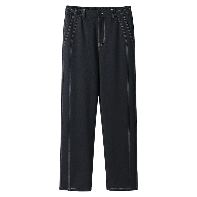 

Men's Fashion Business Casual Pants - Spring Autumn Thickened Straight-Leg Jean-Style Trousers for Versatile & Comfortable Work