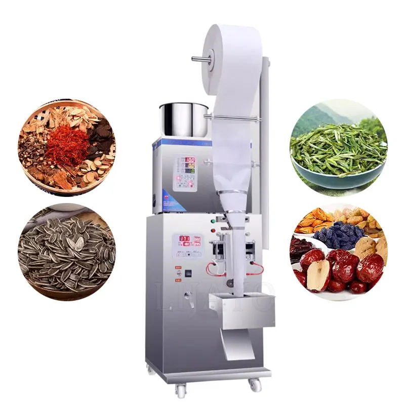 Three Sides Flour Spice Candy Frozen Fruit Grain Powder Granule Multi Functional Packing Filling Sealing Machine