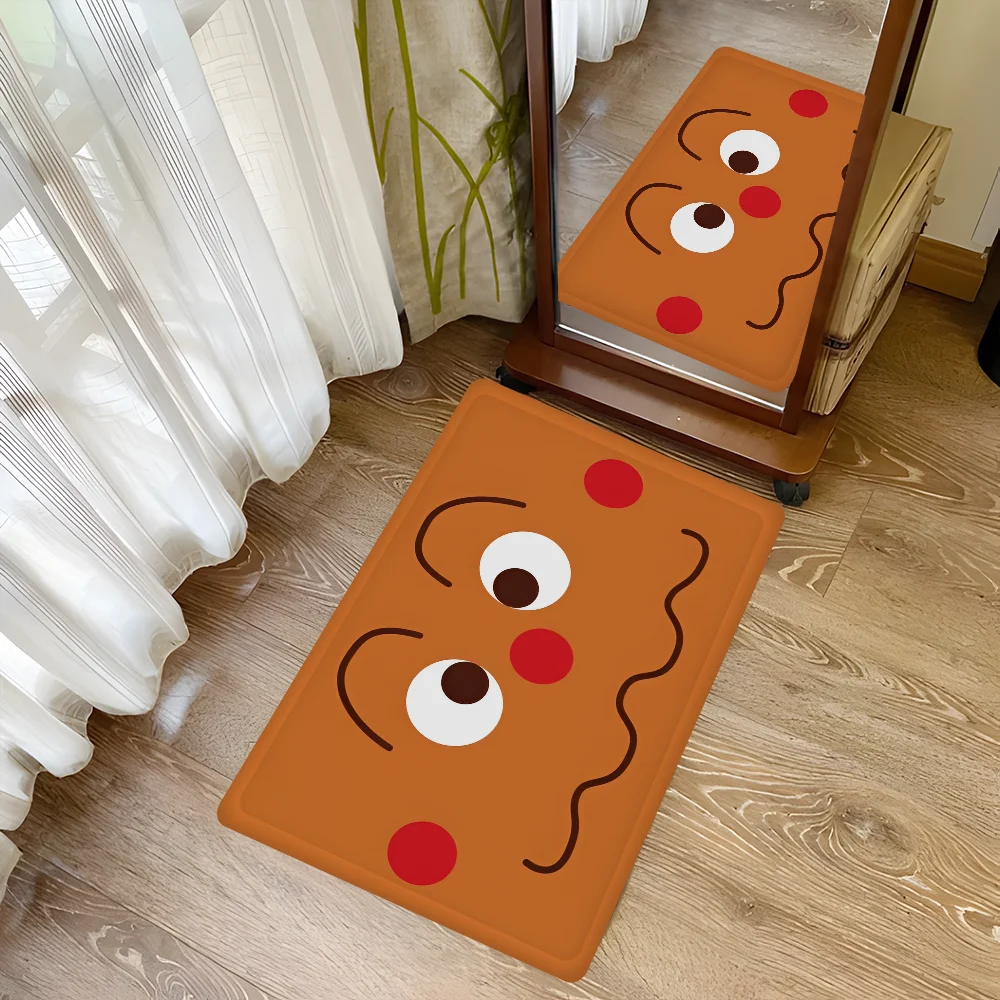 Children Doormats Anpanman Anime Floor Mat Bathroom Mat Kids Room Bedroom Decoration Balcony Anti-Slip Doormat Living Room