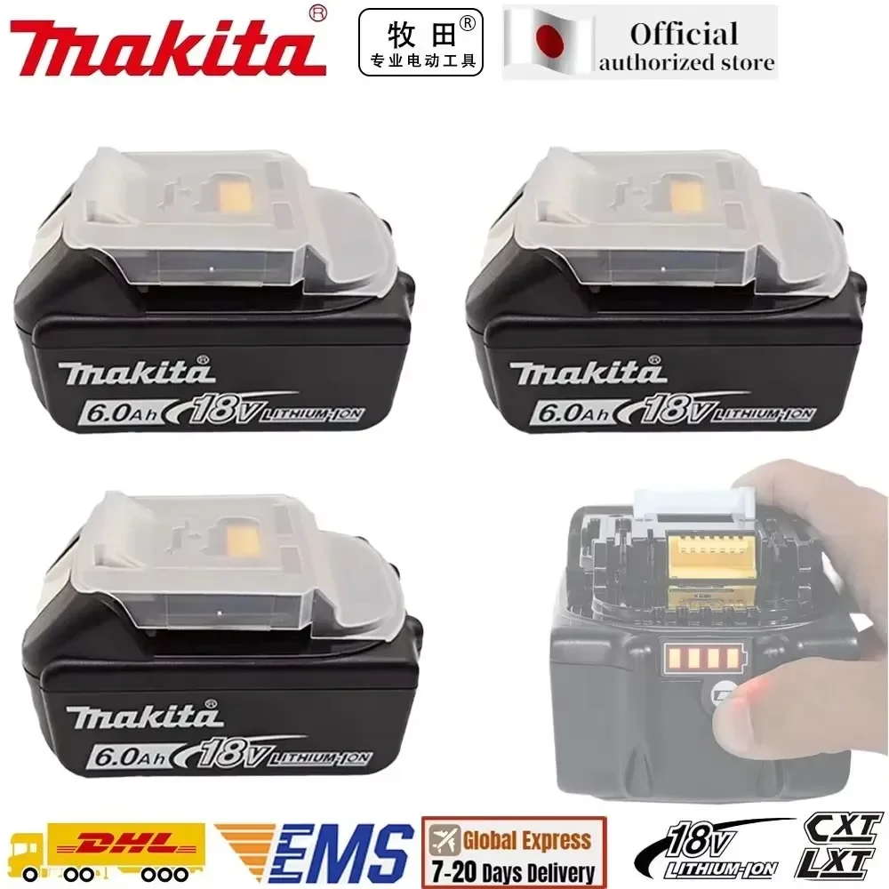 

Makita Latest Upgraded BL1860 Rechargeable Battery 18 V 6.0A Lithium for Makita 18V Battery BL1840 BL1850 BL1830 BL1860B LXT 400